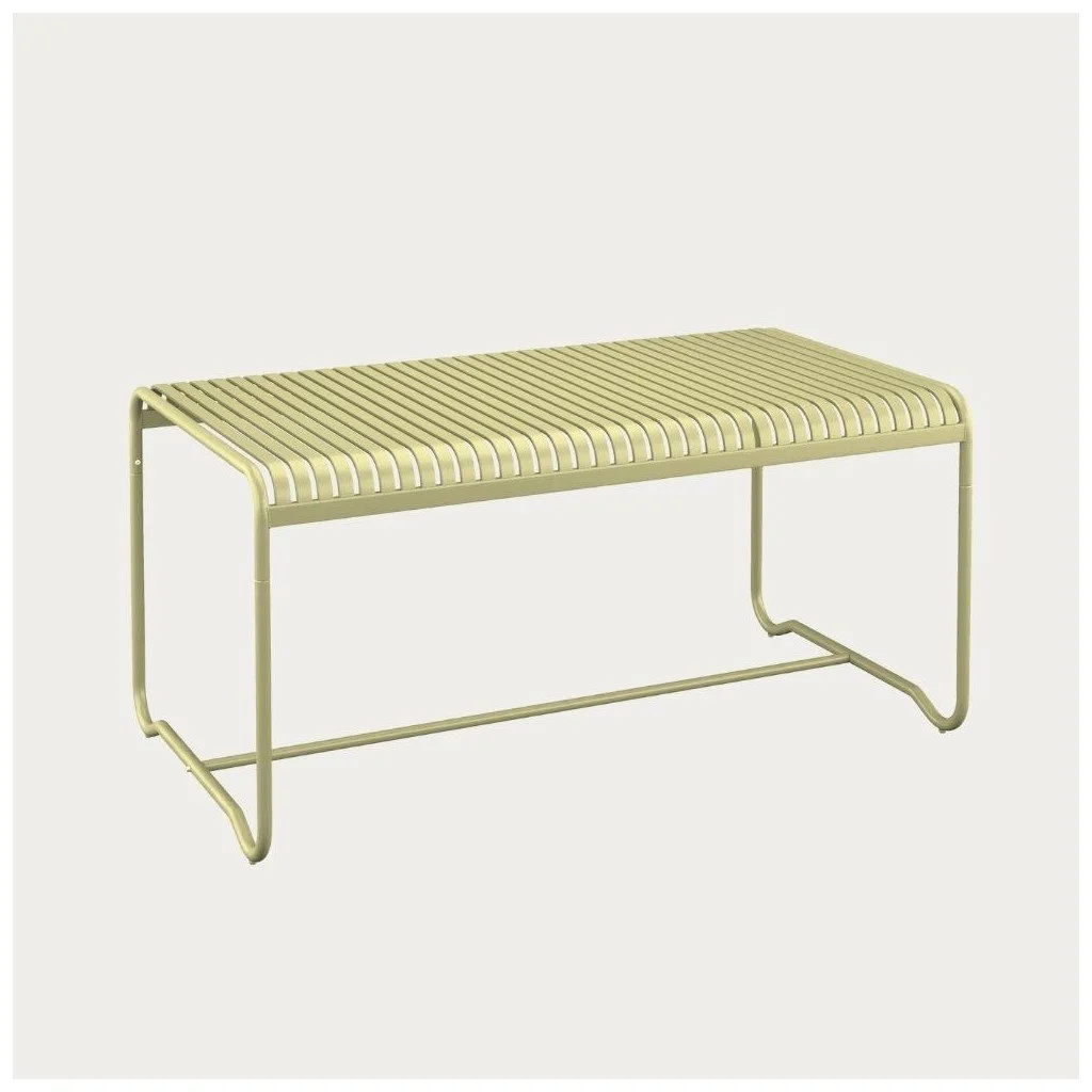 Green Modern 180cm metal garden table Esmera